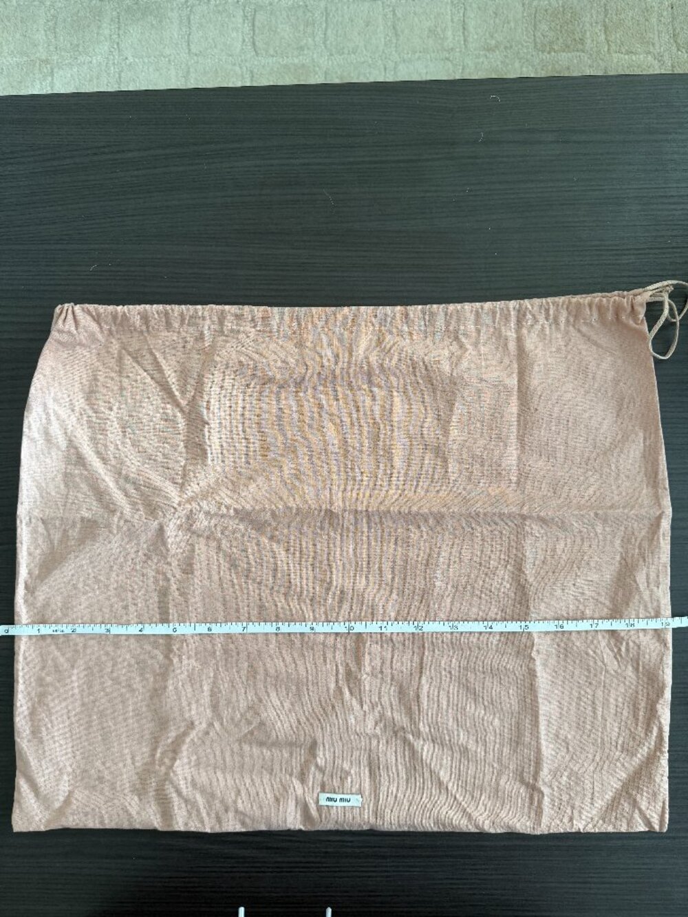Miu Miu cotton drawstring dust bag